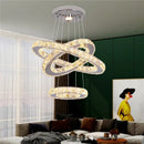 Modern gold crystal triangle chandelier for living room