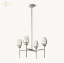 Modern gold crystal tulip chandelier pendant light dining room
