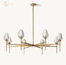 Modern gold crystal tulip chandelier pendant light dining room