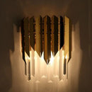 Modern gold crystal wall lamp bedroom metallic sconce