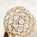 Modern gold crystal wall lamp bedroom spherical sconce decor