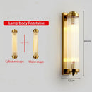 Modern gold crystal wall lamp for bedroom with glass rods