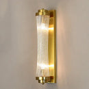 Modern gold crystal wall lamp for bedroom with glass rods