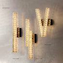 Modern gold crystal wall lamp living room elegant lighting