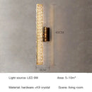 Modern gold crystal wall lamp living room elegant lighting