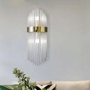 Modern gold crystal wall lamp living room glass sconce