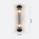 Modern gold crystal wall lamp living room glass sconce