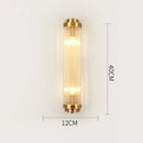 Modern gold crystal wall lamp living room glass sconce