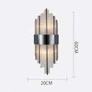 Modern gold crystal wall lamp living room glass sconce