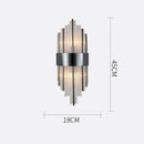 Modern gold crystal wall lamp living room glass sconce