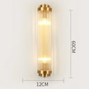 Modern gold crystal wall lamp living room glass sconce