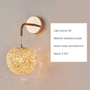 Modern gold crystal wall lights sconce – bedroom night light
