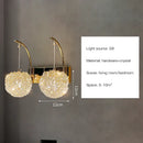 Modern gold crystal wall lights sconce – bedroom night light