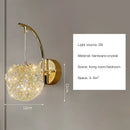 Modern gold crystal wall lights sconce – bedroom night light