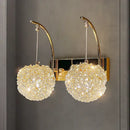 Modern gold crystal wall lights sconce – bedroom night light