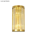 Modern gold crystal wall mount lighting bedroom sconce