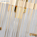 DecorBites™ Modern Gold Crystal Wall Mounted Lamp - Prismatic, 2-Light Sconce for Living Room