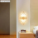 DecorBites™ Modern Gold Crystal Wall Mounted Lamp - Prismatic, 2-Light Sconce for Living Room
