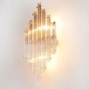 DecorBites™ Modern Gold Crystal Wall Mounted Lamp - Prismatic, 2-Light Sconce for Living Room