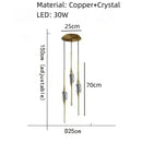 Modern gold crystal wall sconce bedroom teardrop light
