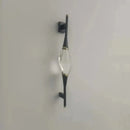 Modern gold crystal wall sconce bedroom teardrop light