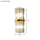 Modern gold crystal wall sconce – living room 110v-120v light