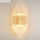 Modern gold crystal wall sconce – living room 110v-120v light