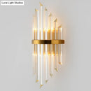 Modern gold crystal wall sconce – living room 110v-120v light