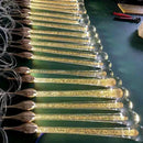 Modern gold crystal water drop chandelier bedroom pendant light