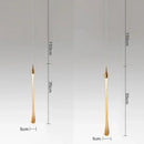 Modern gold crystal water drop chandelier bedroom pendant light