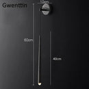 Modern gold crystal water drop wall sconce bedroom led mirror light