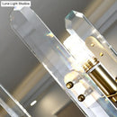 DecorBites™ Modern Gold Curved Arm Island Lighting - 6 Head Living Room Hanging Ceiling Light