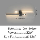 Modern gold curved led wall lamp for living room bedroom