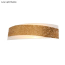 DecorBites™ Modern Gold Curved LED Wall Lamp with 2 Lights for Living Room - Metal Wall Mount Lighting