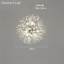 Modern gold dandelion crystal ceiling lamp for dining room