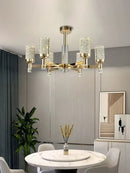 Modern gold decorbites bubble crystal chandelier for living room