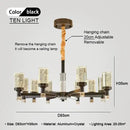 Modern gold decorbites bubble crystal chandelier for living room