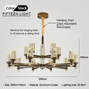 Modern gold decorbites bubble crystal chandelier for living room