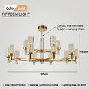 Modern gold decorbites bubble crystal chandelier for living room