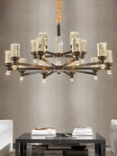 Modern gold decorbites bubble crystal chandelier for living room
