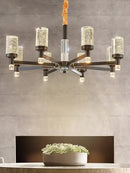 Modern gold decorbites bubble crystal chandelier for living room