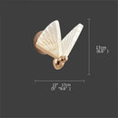Modern gold decorbites butterfly wall lights bedroom glass sconces
