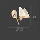 Modern gold decorbites butterfly wall lights bedroom glass sconces