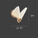 Modern gold decorbites butterfly wall lights bedroom glass sconces