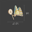Modern gold decorbites butterfly wall lights bedroom glass sconces
