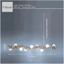Modern gold decorbites caterpillar metal ball pendant light dining room