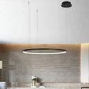 Modern gold decorbites circular led chandelier dining room light