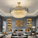 Modern gold decorbites crystal ceiling chandelier for living room