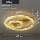 Modern gold decorbites crystal ceiling chandelier living room light
