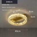 Modern gold decorbites crystal ceiling chandelier living room light